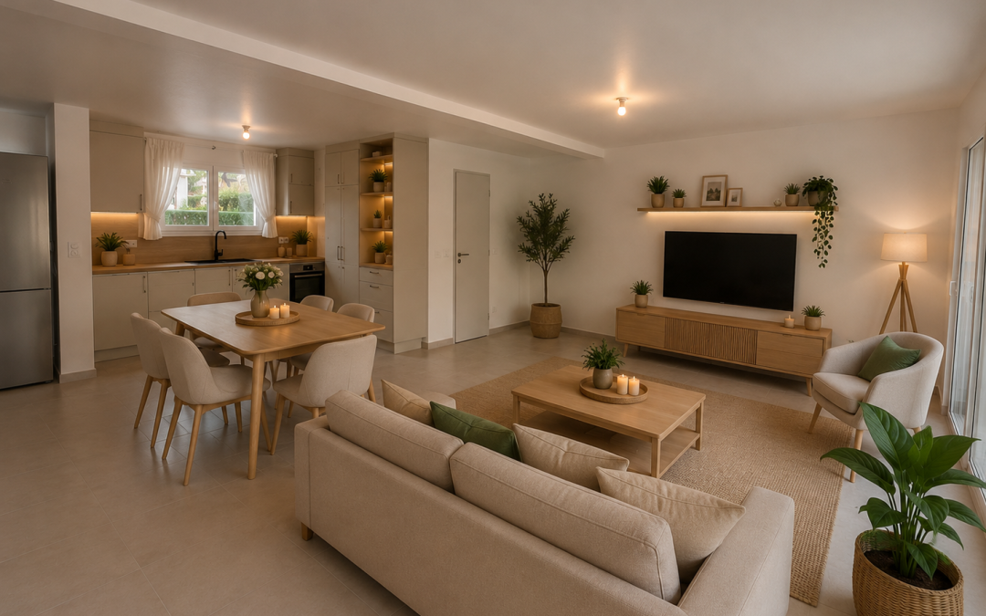 Maison neuve 2023 – 2 niveaux – 100 m2 –  Terrasse 50 m2 et parking privé
